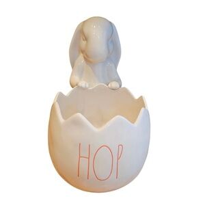 nice Rae Dunn piece for easter to fill with goodies for that special day